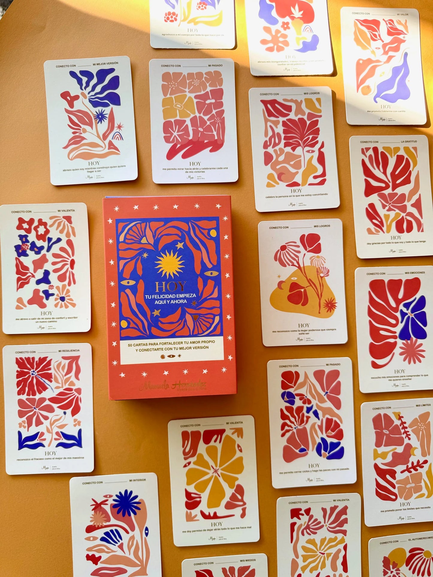 HOY Tu felicidad empieza aquí y ahora - Cartas de Afirmaciones