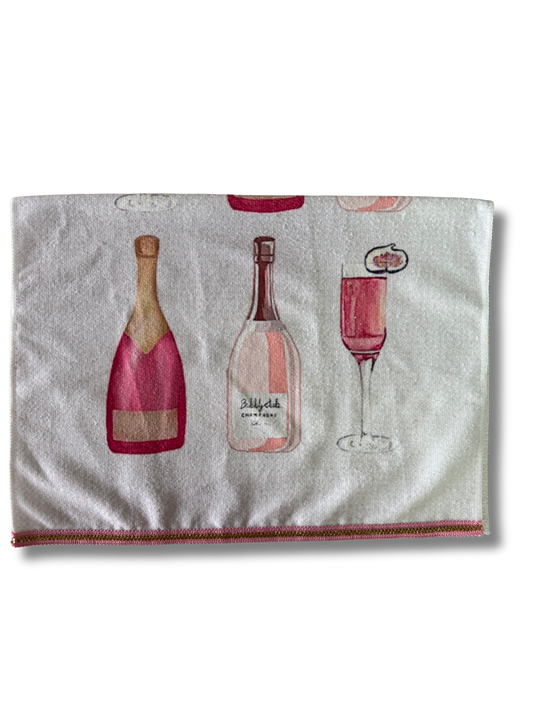 Pink Bubbly Kitchen Towel