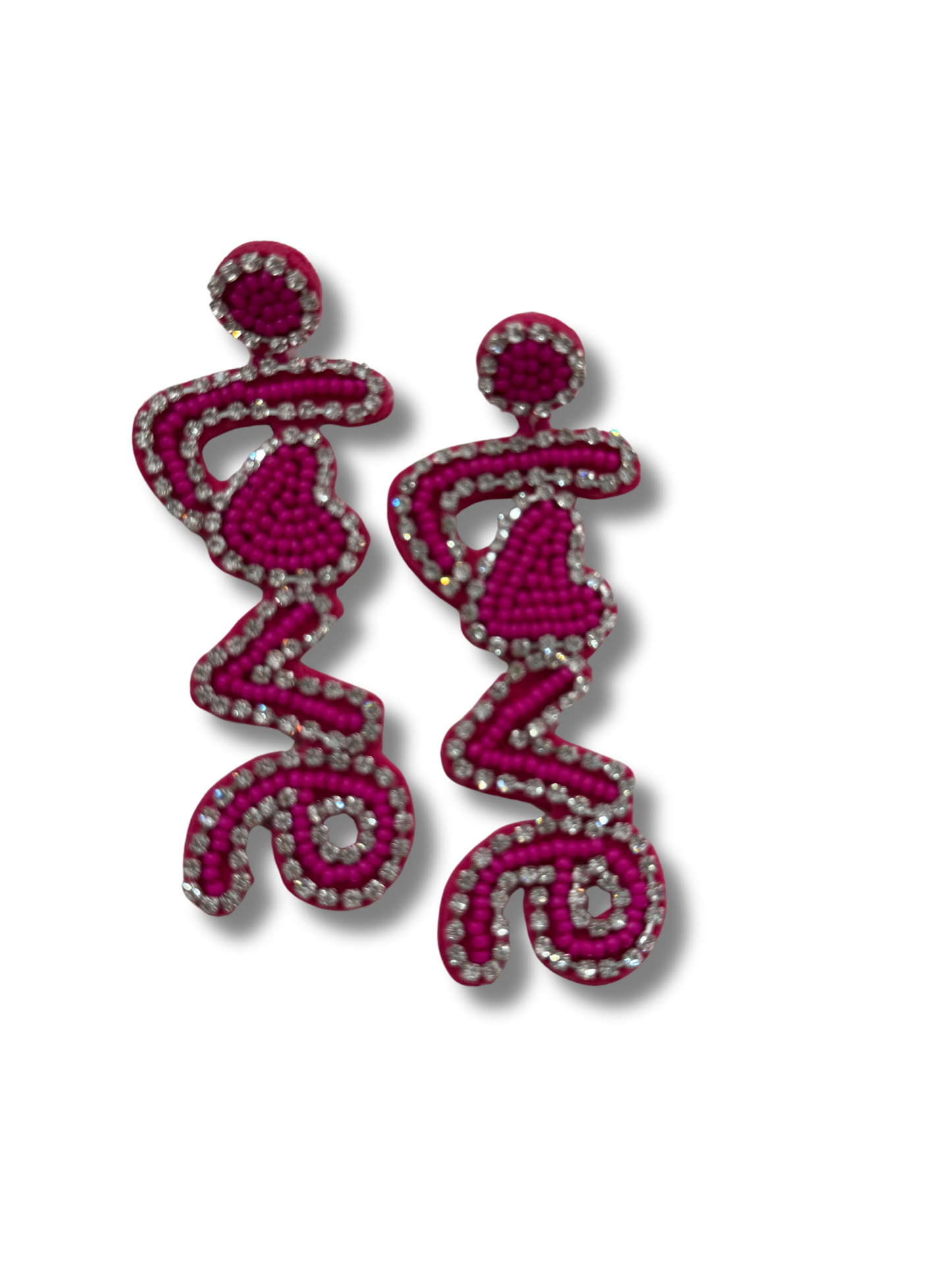 LOVE beaded earrings