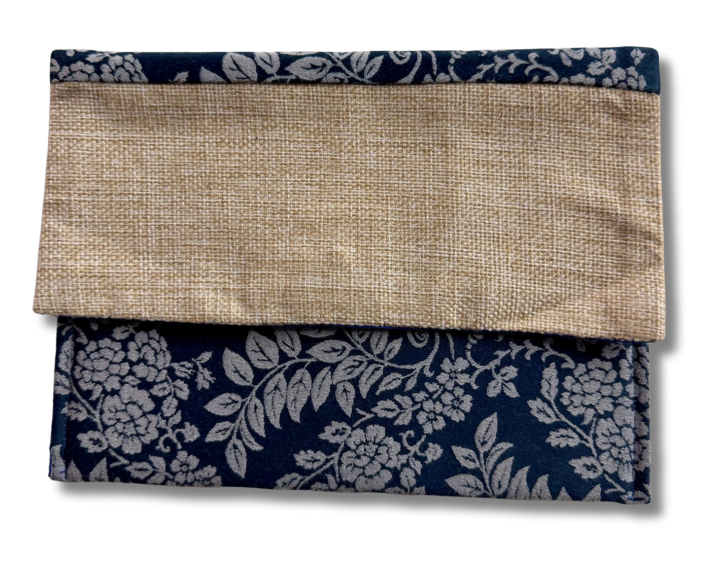 Artisan handbag - Floral denim