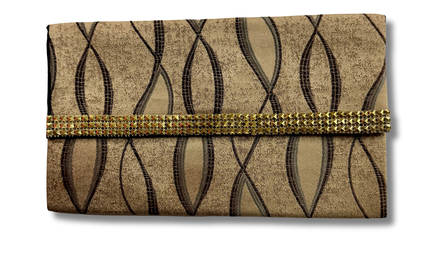 Artisan handbag - Golden & brown