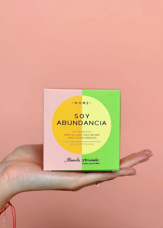 Soy Abundancia - Vela y pulsera de cuarzo