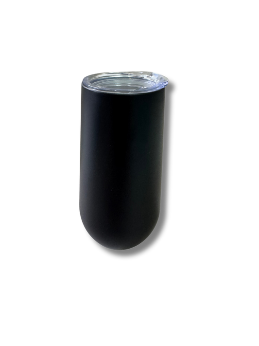 Matte Black Bubbly Insulated Cup