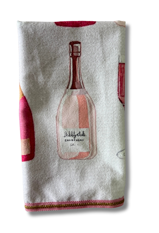 Pink Bubbly Kitchen Towel