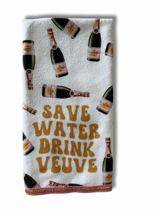 Save Water Kitchen Towel