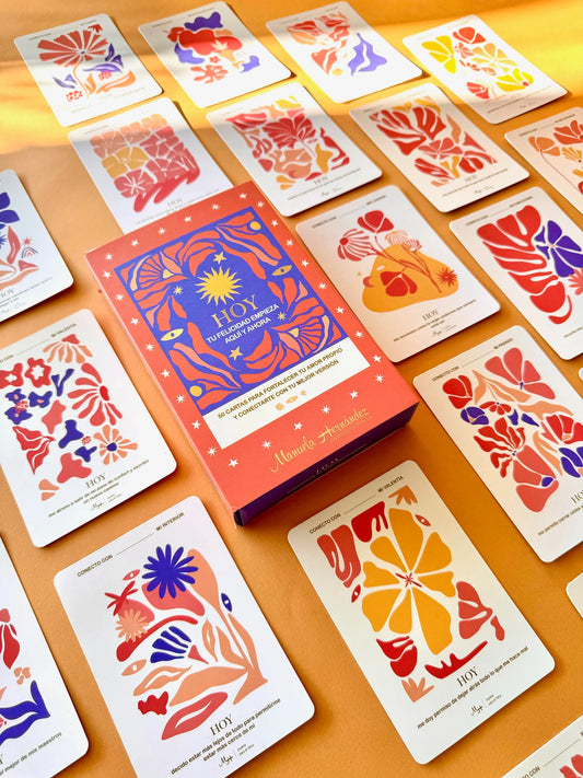 HOY Tu felicidad empieza aquí y ahora - Cartas de Afirmaciones