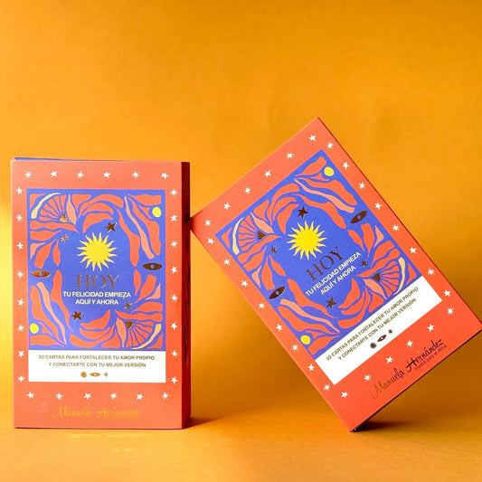 HOY Tu felicidad empieza aquí y ahora - Cartas de Afirmaciones