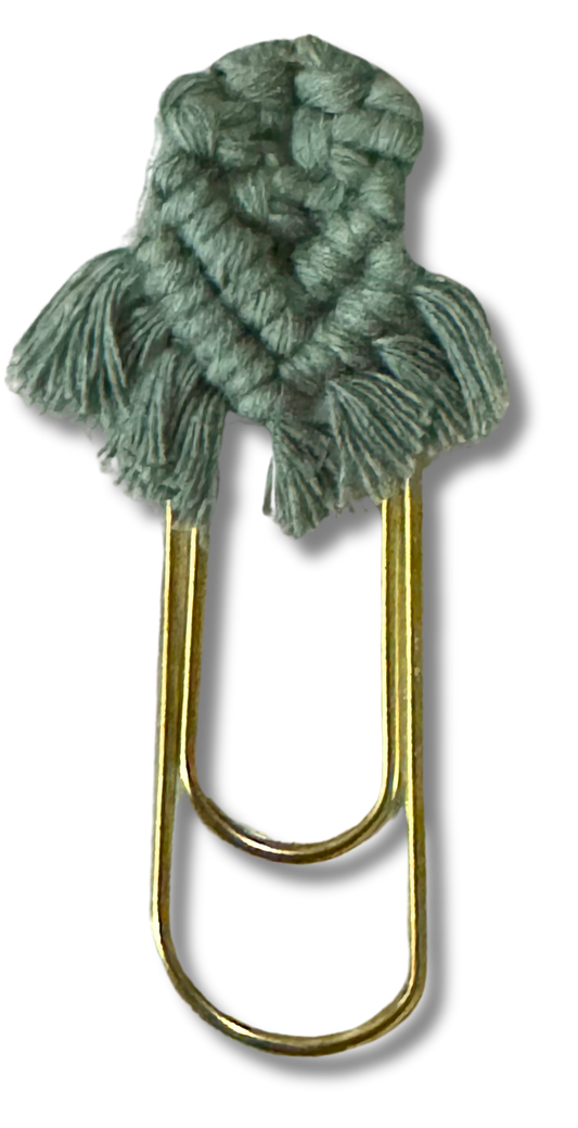 Bozzo Design Green Macrame Bookmark