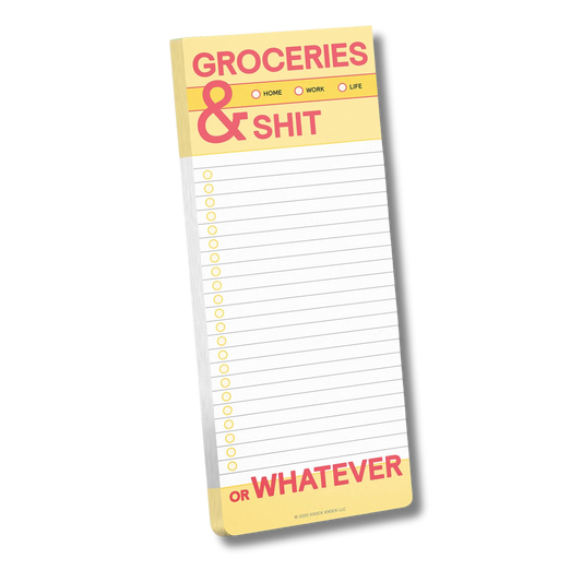 Groceries… List Pad