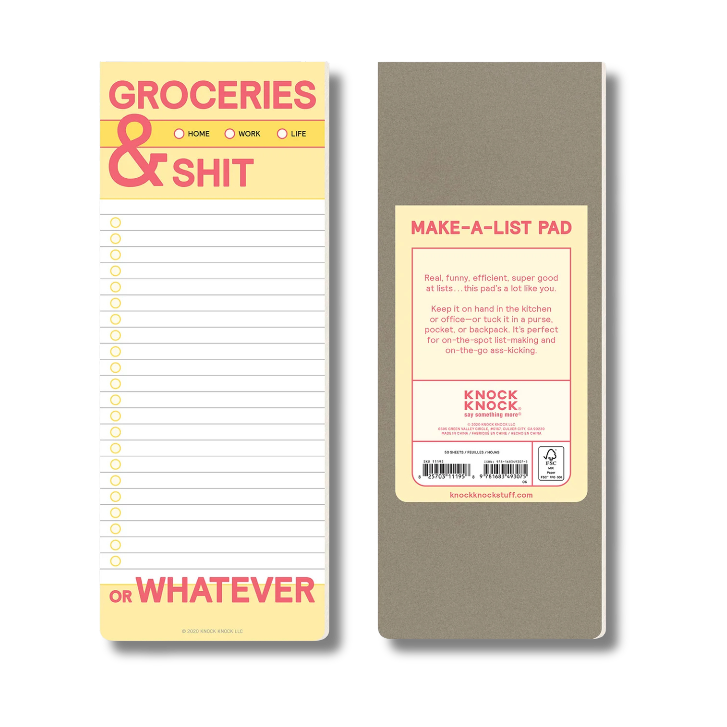 Groceries… List Pad