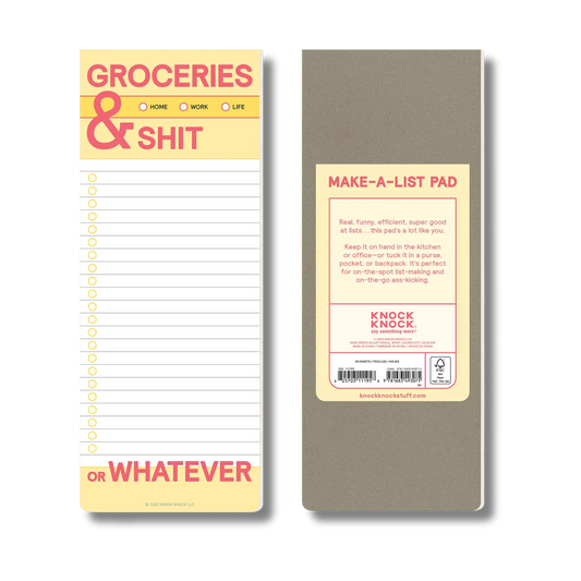 Groceries… List Pad