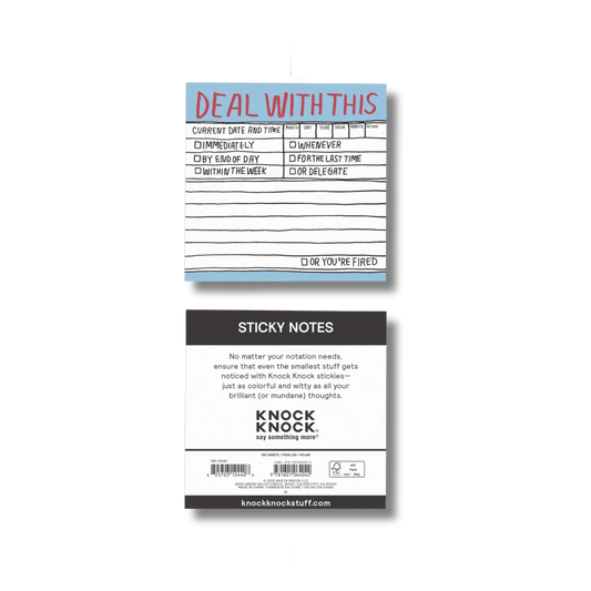 Deal with this Sticky Notes