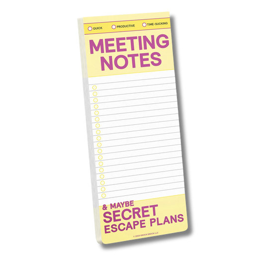 Meeting Notes… List Pad