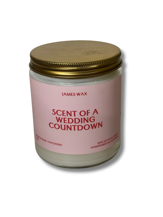 Scent of a wedding countdown Candle