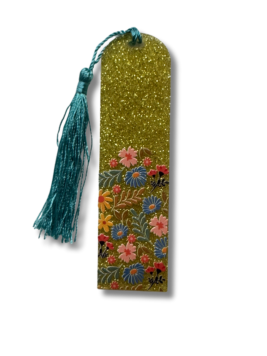 Garden yellow bookmark