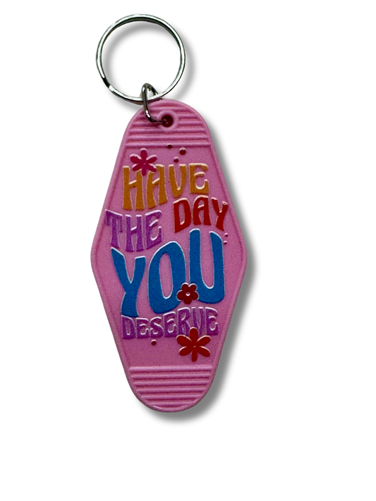 Happy day Keychain - Pink