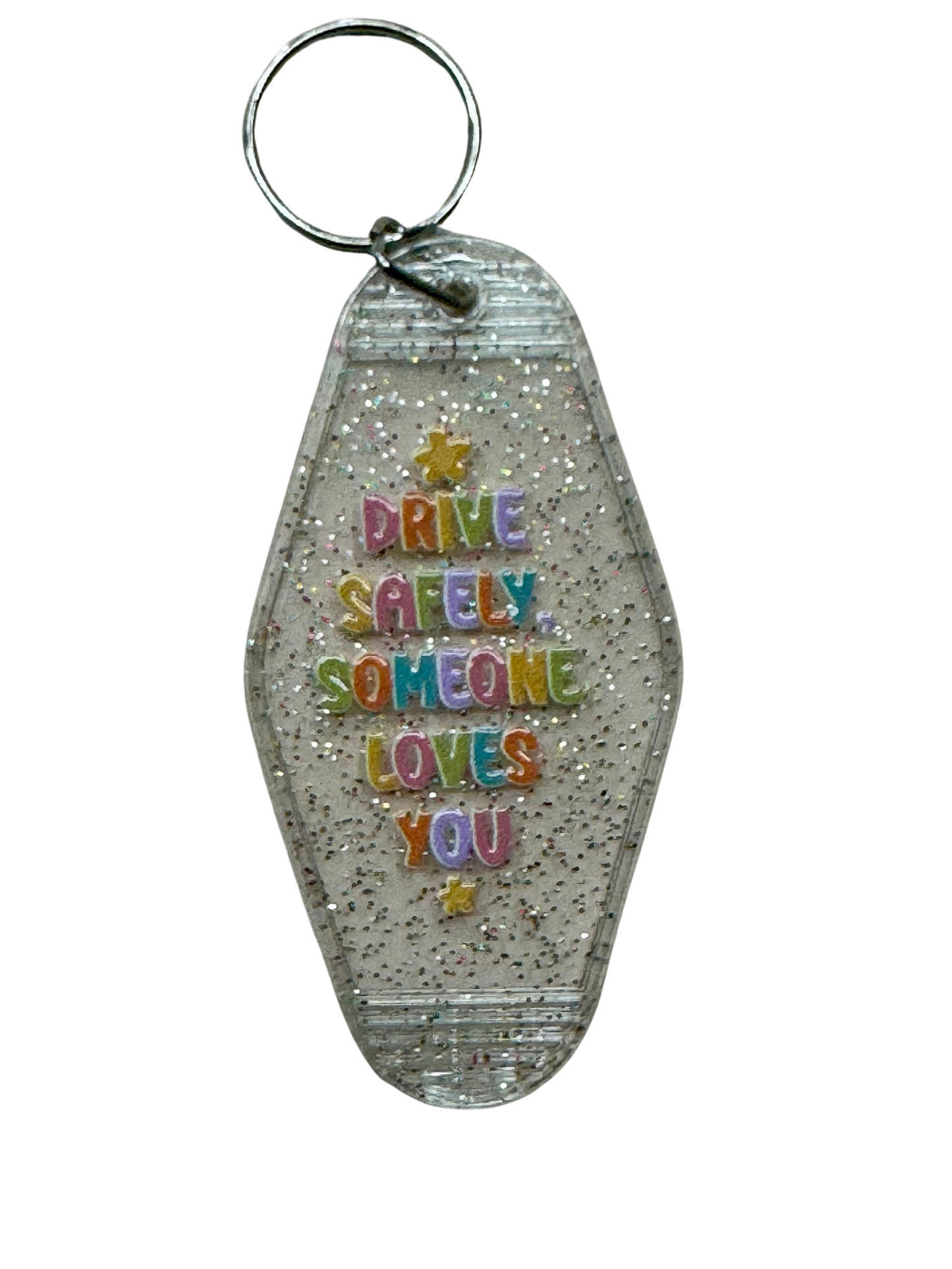 Someone loves you - Clear Glitter