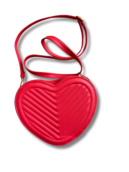 Red heart Shoulder Bag