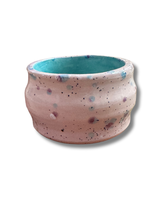 Spotted Bubblegum Ceramic Mini cup/planter