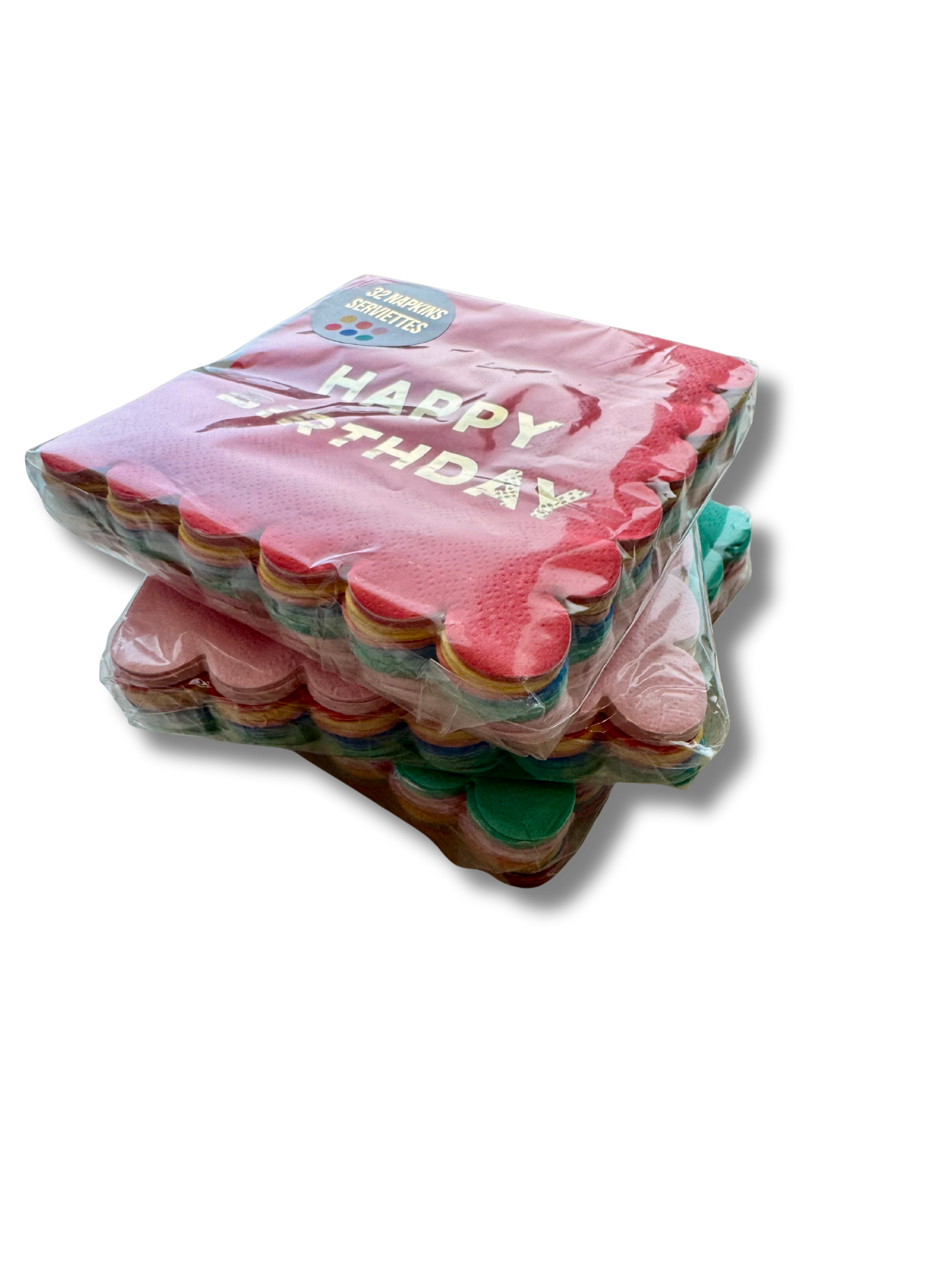 Happy B-Day Colorful Napkins - 32ct