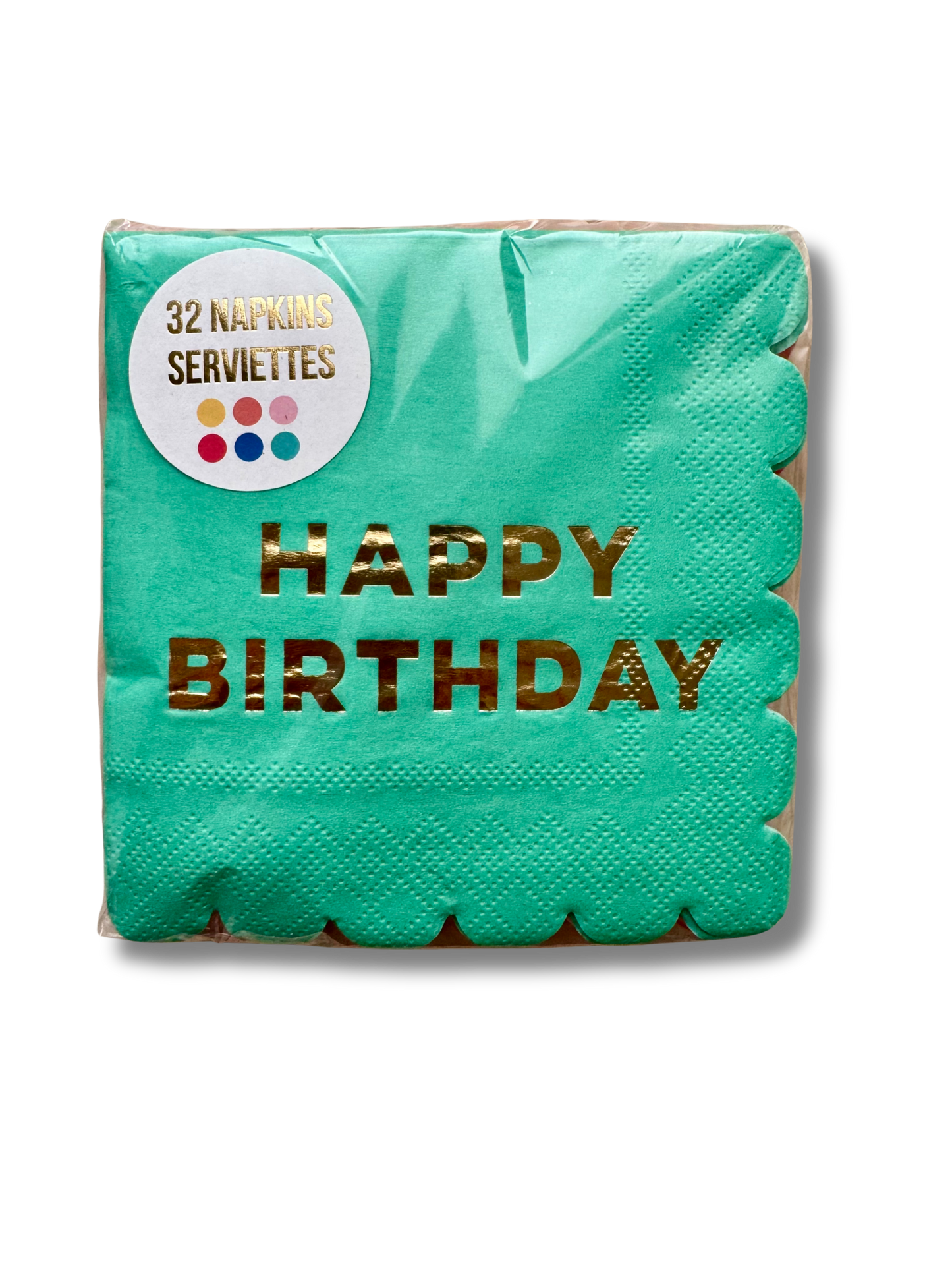 Happy B-Day Colorful Napkins - 32ct